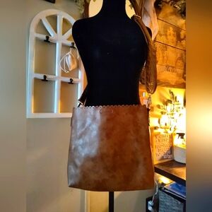 Brown Leather Crossbody Bag